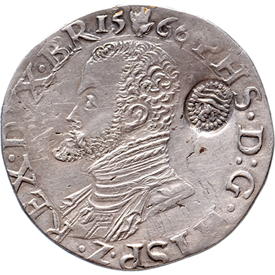 1/2 Philipsdaalder Brabant, Antwerpen 1566