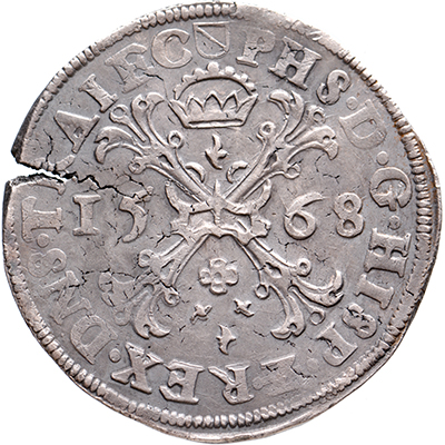 Bourgondische kruisdaalder Utrecht 1568