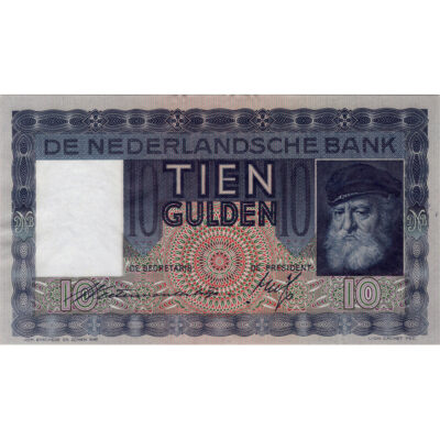 10 gulden 1933 Grijsaard PMG 65 EPQ