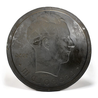 Epoxy model obverse 5 frank Leopold III 1936