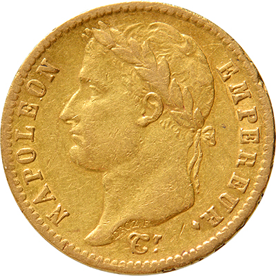 20 francs 1813U Napoleon I ZFr+