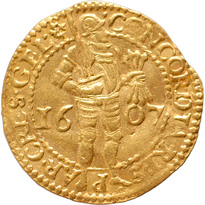 Gouden dukaat Gelderland 1607