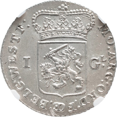 1 gulden West-Friesland 1791 NGC MS 63