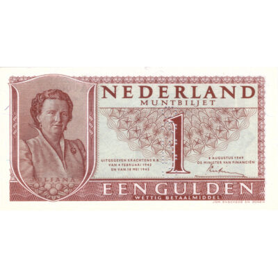 1 gulden 1949 PMG 66 EPQ Specimen perforatie