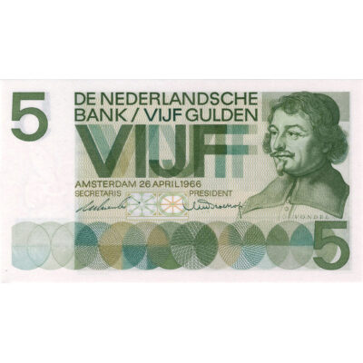 5 gulden 1966 Vondel I PMG 67 EPQ