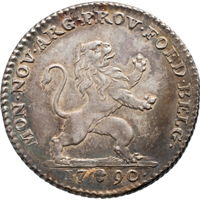 1 florin Brabant, Brussel, Verenigde Belgische Staten 1790