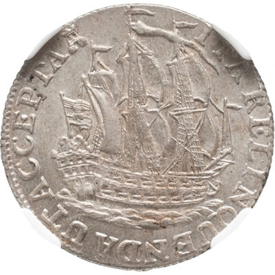 Scheepjesschelling 6 stuiver Zeeland 1775 NGC MS 65