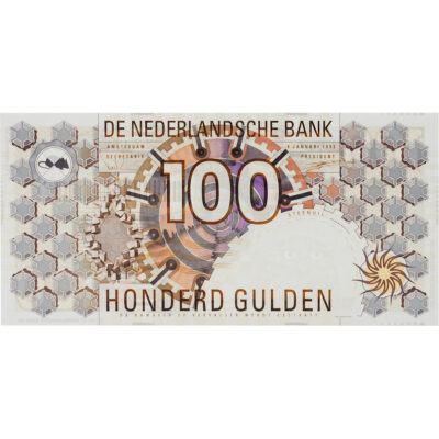 100 gulden 1992 Steenuil PMG 67 EPQ