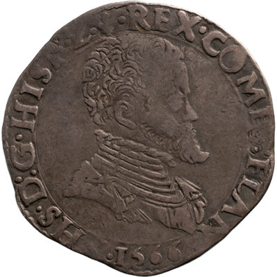 1/5 Philipsdaalder Vlaanderen, Brugge 1566