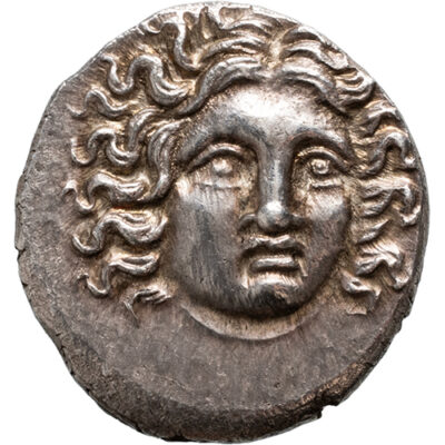 AR Drachm Macedonian Kingdom, Thessaly, Perseus, magistrate Hermias, 179-168 BC