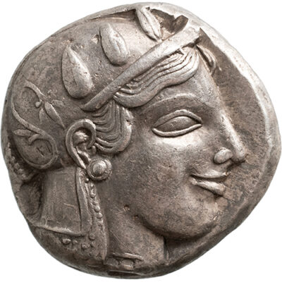 AR Tetradrachm Attica, Athens, 460-455 BC