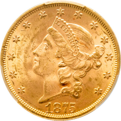 20 dollars Double Eagle – Liberty Head gold 1875 USA PCGS MS 62