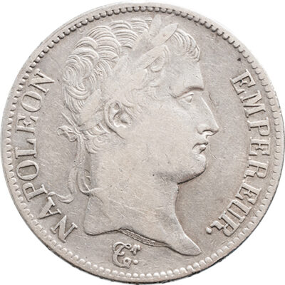 5 francs 1813U Napoleon I Pr-