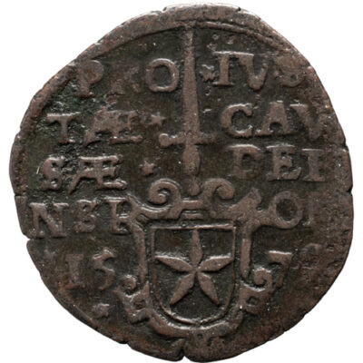 1 stuiver noodmunt Maastricht 1579