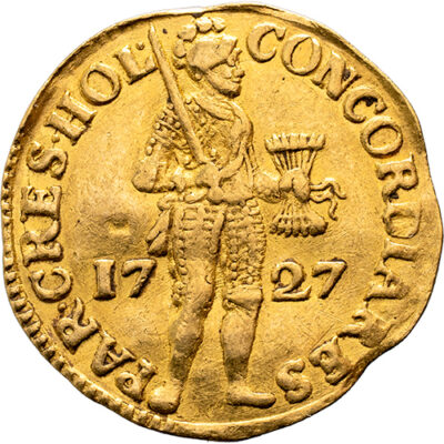 Gouden dukaat Holland 1727