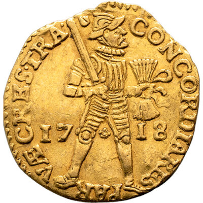 Gouden dukaat Utrecht 1718