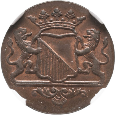 Duit stad Utrecht 1786 NGC MS 65 BN