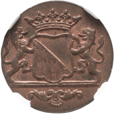 Duit stad Utrecht 1787 NGC MS 64 BN