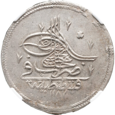 1 piastra 1774-1789 Abdul Hamid I Turkey NGC MS 61