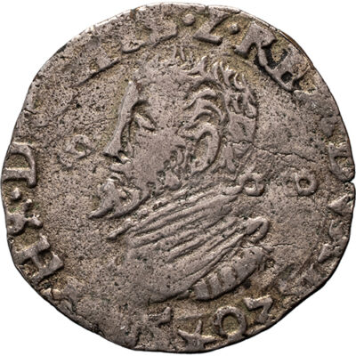 Duit Brabant, Maastricht 1593 VERZILVERD