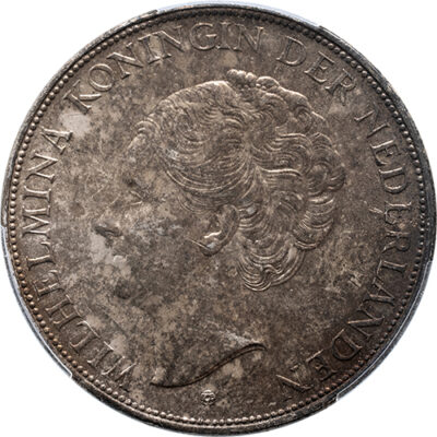 2 1/2 gulden 1939 Wilhelmina PCGS MS 62