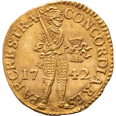 Gouden dukaat Utrecht 1742