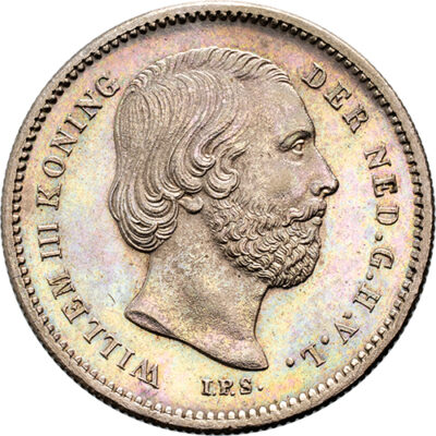25 cent 1889 Willem III FDC-