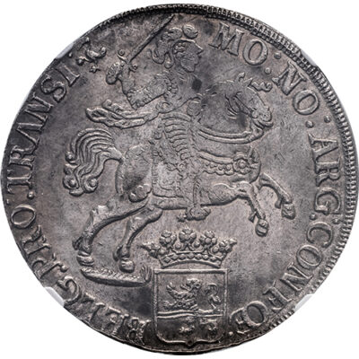 Silver rider Overijssel 1734 – Vliegent Hert NGC Shipwreck graded