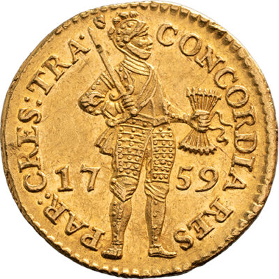 Gouden dukaat Utrecht 1759